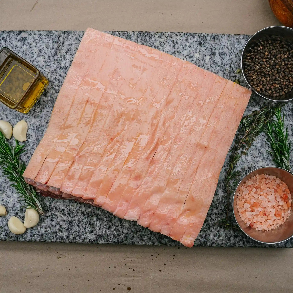 Pork Belly, Scored & Deboned 2.5kg