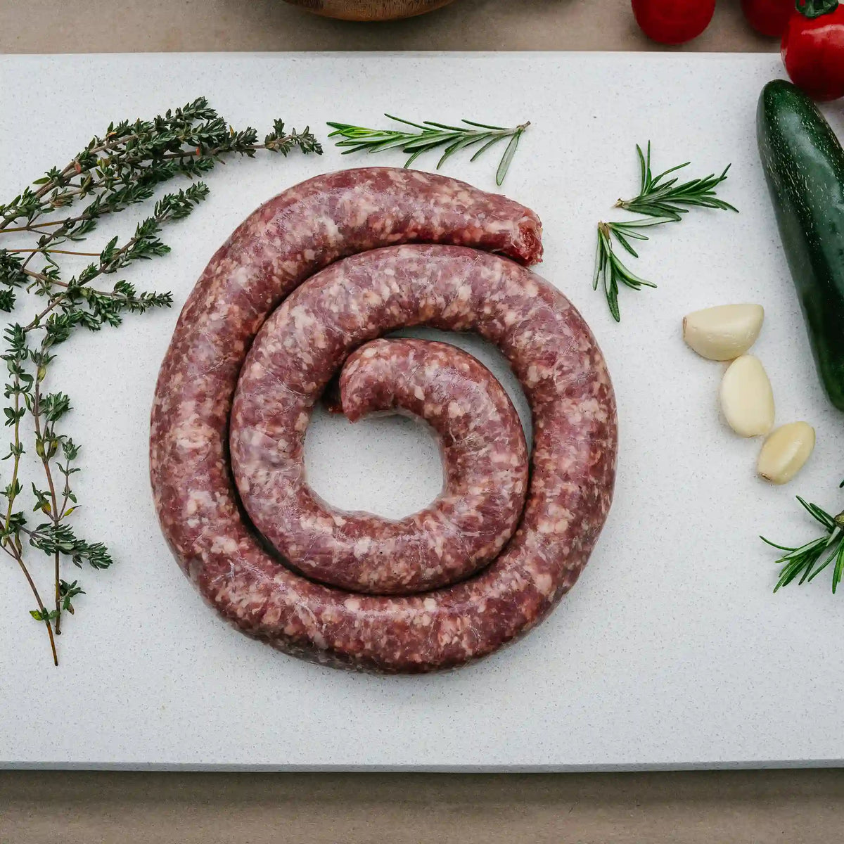 Traditional boerewors from Greeff's Butchery, Knysna.